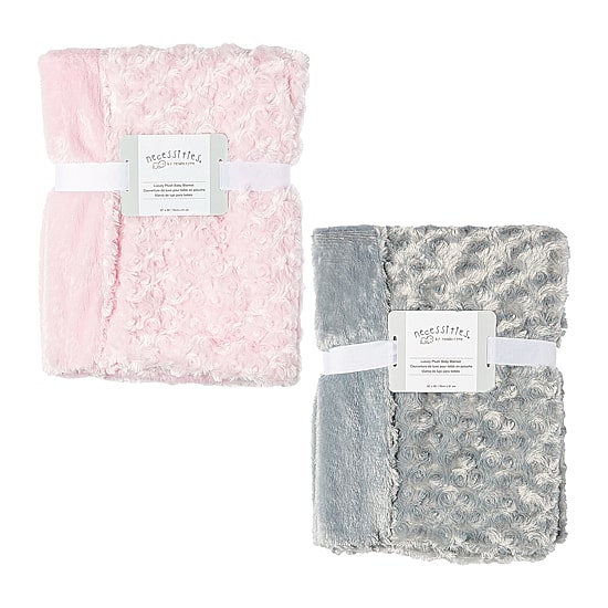 3 Stories Trading Company 2-pc. Plush Baby Blanket