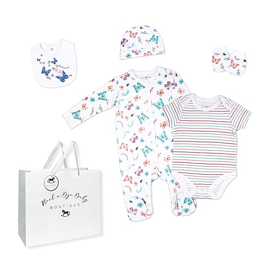3 Stories Trading Company Baby Girls 5-pc.Layette Set