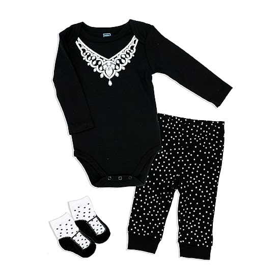 3 Stories Trading Company Baby Girls Jersey 3-pc. Pant Set