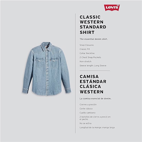 Levi's® Big and Tall Mens Long Sleeve Western Shirt