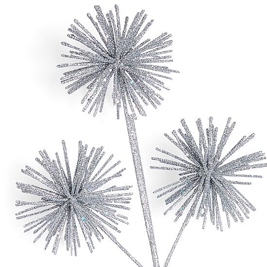 North Pole Trading Co. White Starburst Set 2-pc. Pick