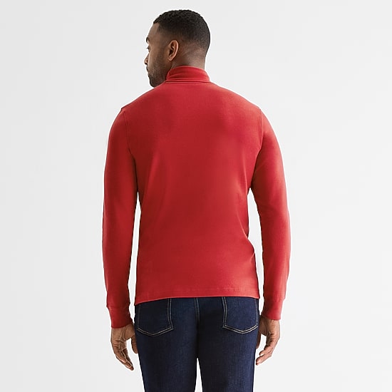 St. John's Bay Interlock Mens Long Sleeve Classic Fit Turtleneck