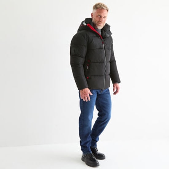 Canada Weather Gear Mens Water Resistant Heavyweight Puffer Jacket
