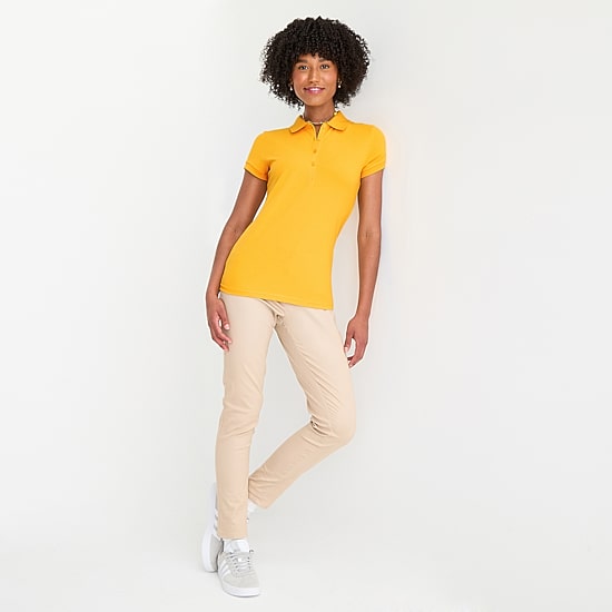 IZOD Womens Juniors Short Sleeve Polo Shirt