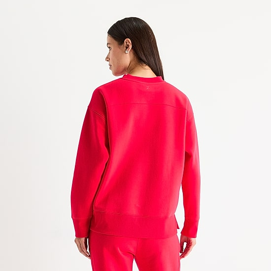 Xersion Womens Oversized Super Soft Fleece Crewneck Sweatshirt