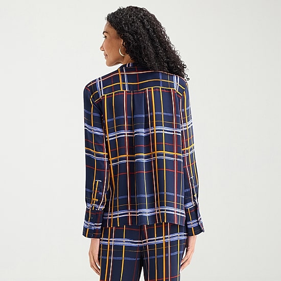 Liz Claiborne Womens Tall Fitted Long Sleeve Regular Fit Button-Down Shirt