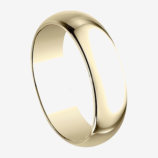 Mens 7MM 10K Gold Wedding Band