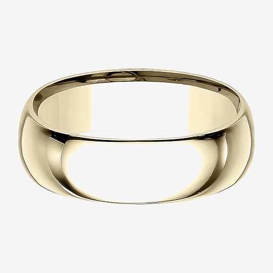 Mens 10K White Gold 8MM Comfort-Fit Wedding Band