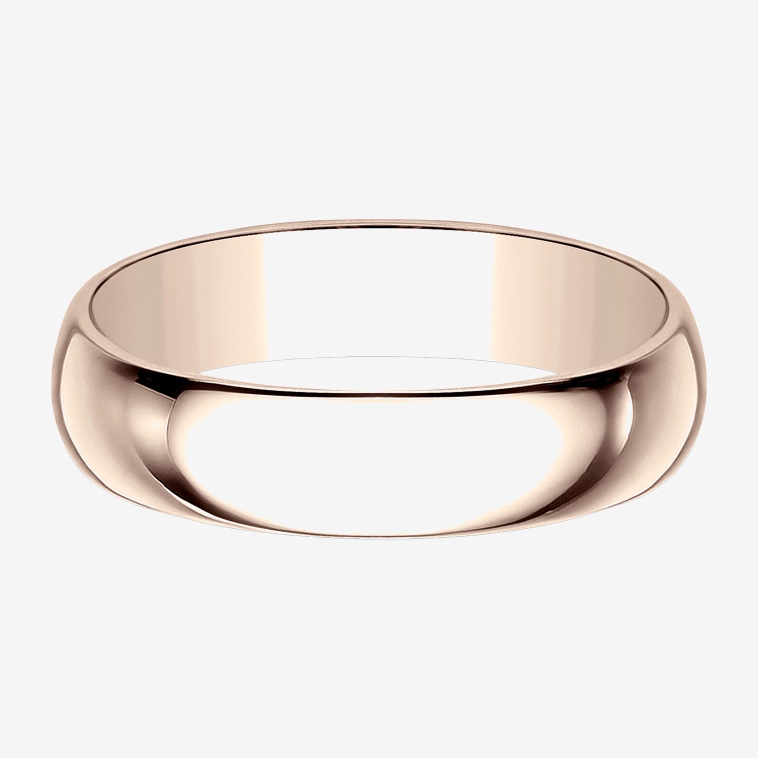 Mens 5MM 10K Gold Wedding Band