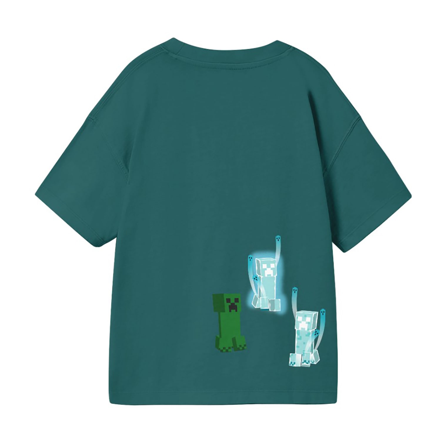 Little & Big Kid Boys Crew Neck Short Sleeve Oversized Minecraft Graphic T-Shirt