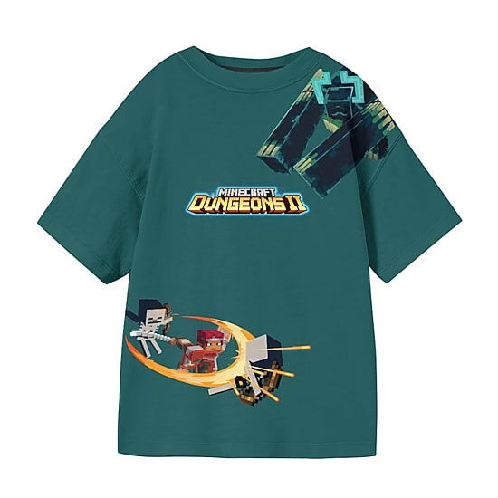Little & Big Kid Boys Crew Neck Short Sleeve Oversized Minecraft Graphic T-Shirt