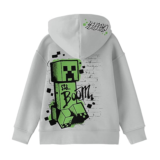 Little & Big Kid Boys Long Sleeve Minecraft Fleece Hoodie