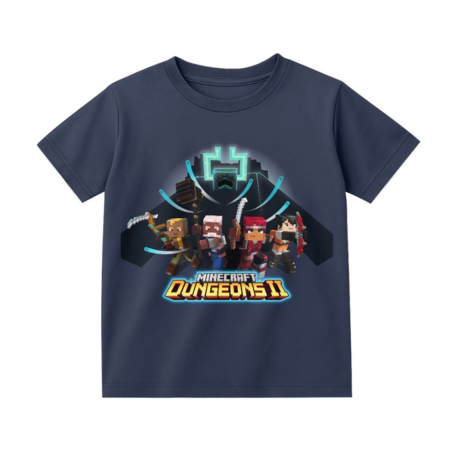 Little & Big Kid Boys Crew Neck Short Sleeve Regular Fit Minecraft Graphic T-Shirt