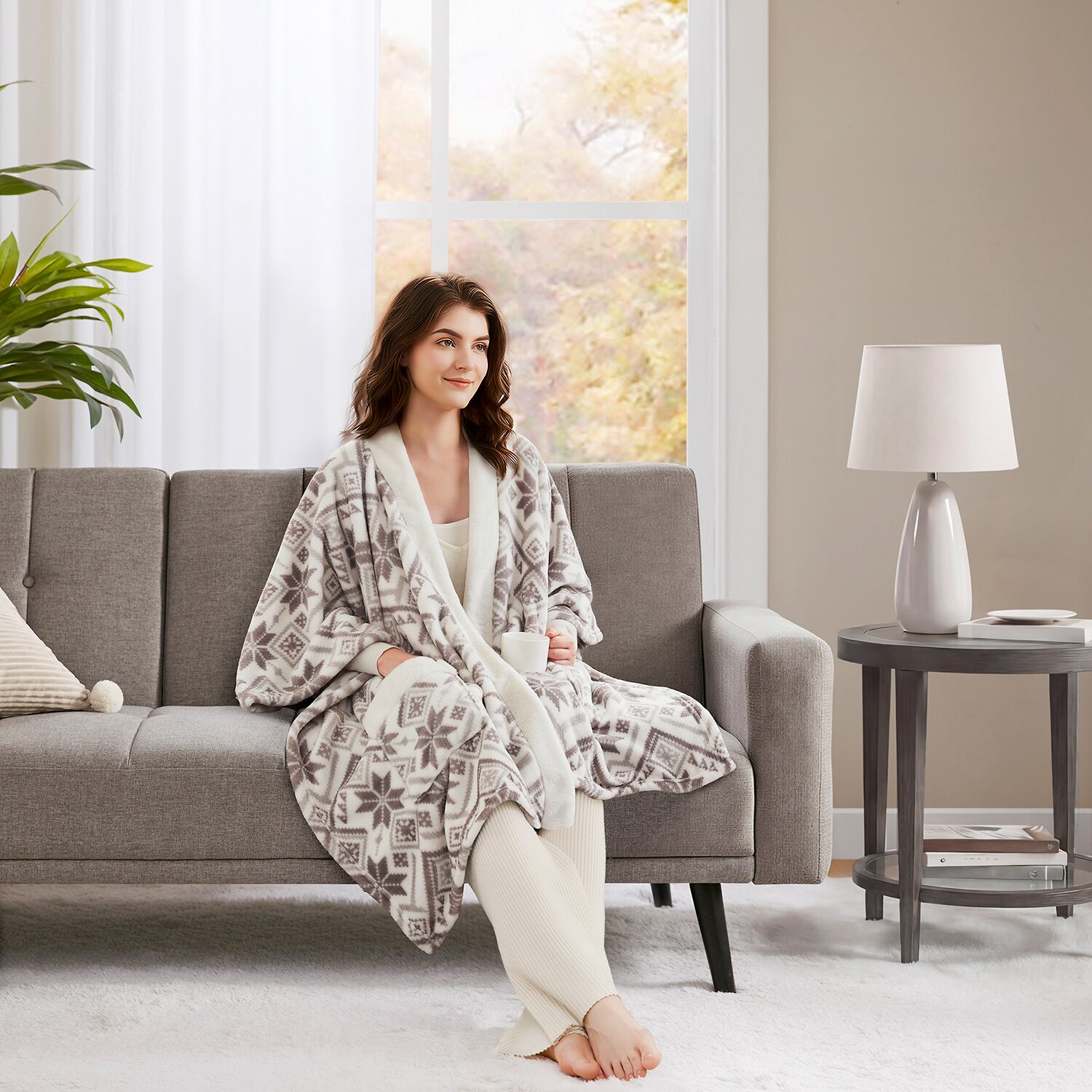 True North Plush Throw Wrap