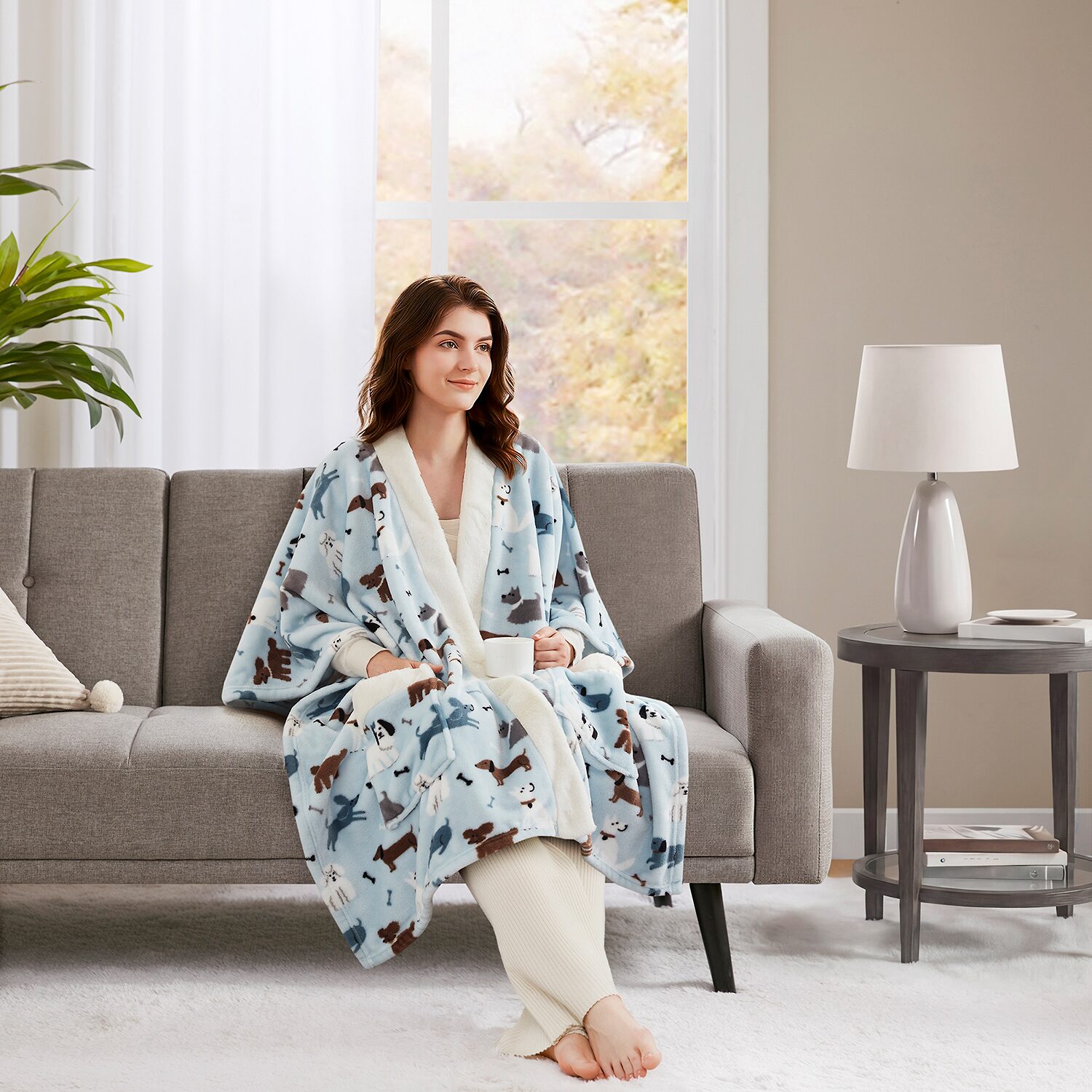 True North Plush Throw Wrap