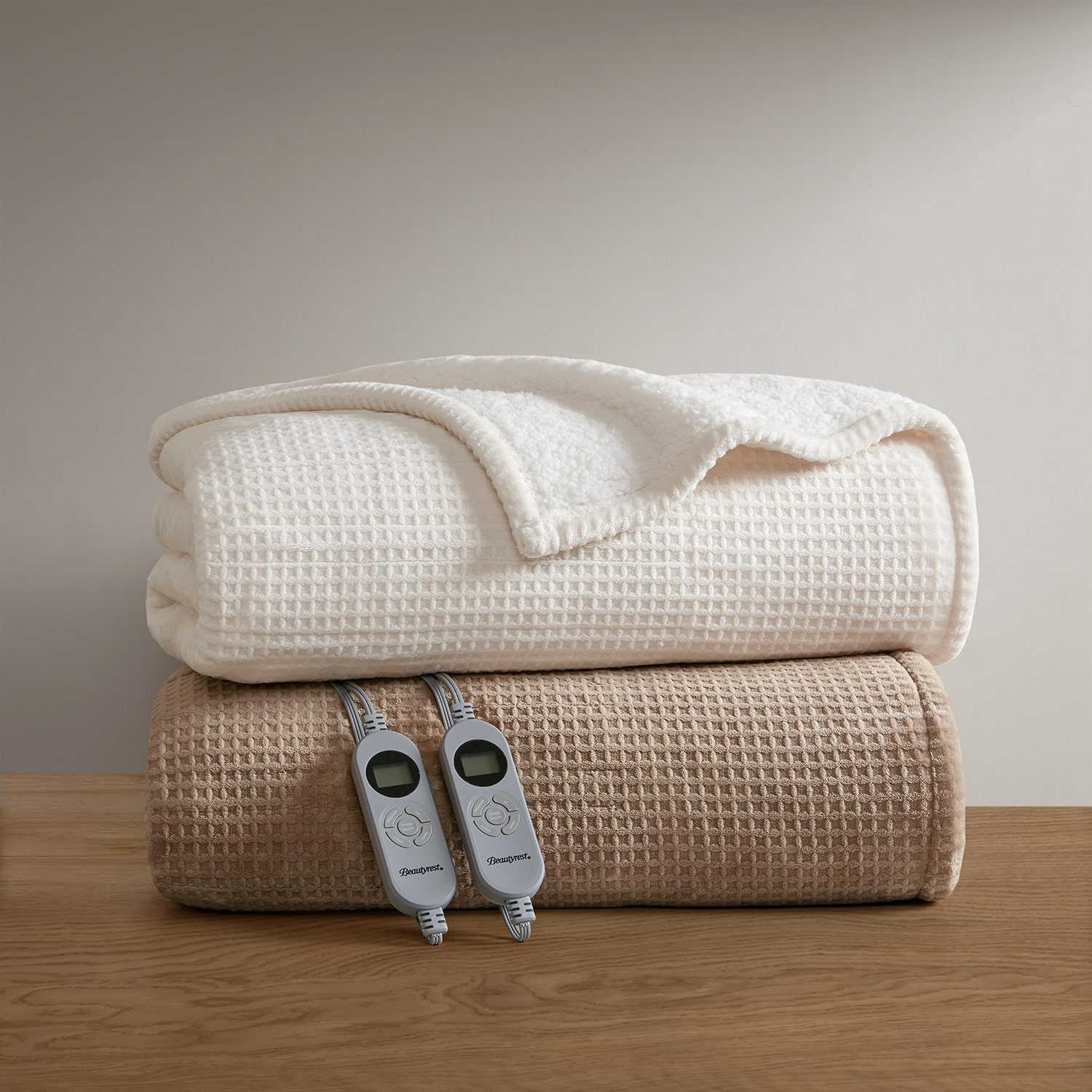 Beautyrest Waffle Plush Heated Blanket