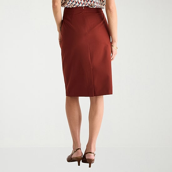 Liz Claiborne Womens Mid Rise Pencil Skirt