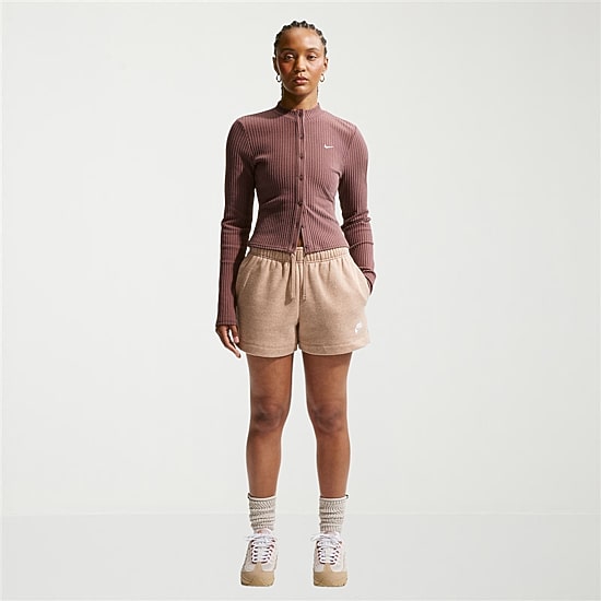 Nike Womens Mid Rise Drawstring Waist Active Pull-On Short