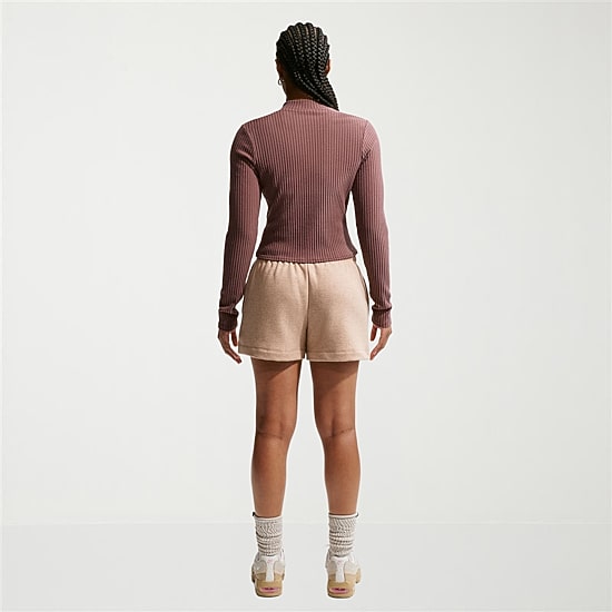 Nike Womens Mid Rise Drawstring Waist Active Pull-On Short