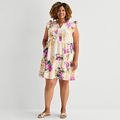 jcpenney plus size dresses Purple Formal At Prom Dress Jcpenney Evening Gowns Plus Size Plus Size Plus Size Knee Length Dresses
