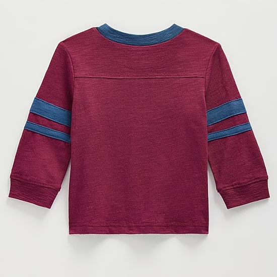 Okie Dokie Baby Boys Crew Neck Long Sleeve Regular Fit Graphic T-Shirt