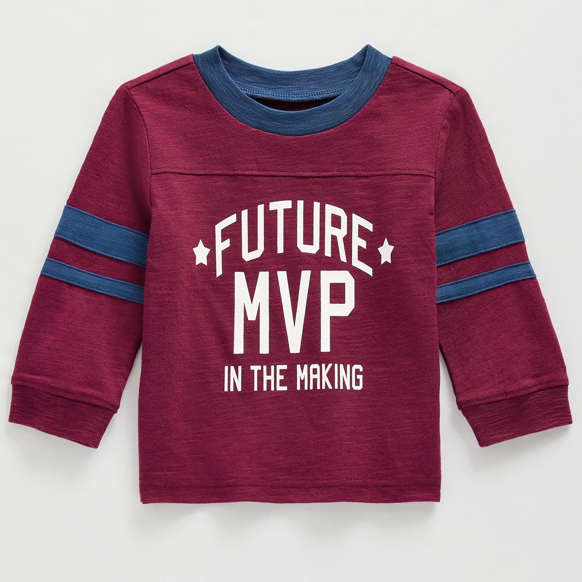 Okie Dokie Baby Boys Crew Neck Long Sleeve Regular Fit Graphic T-Shirt