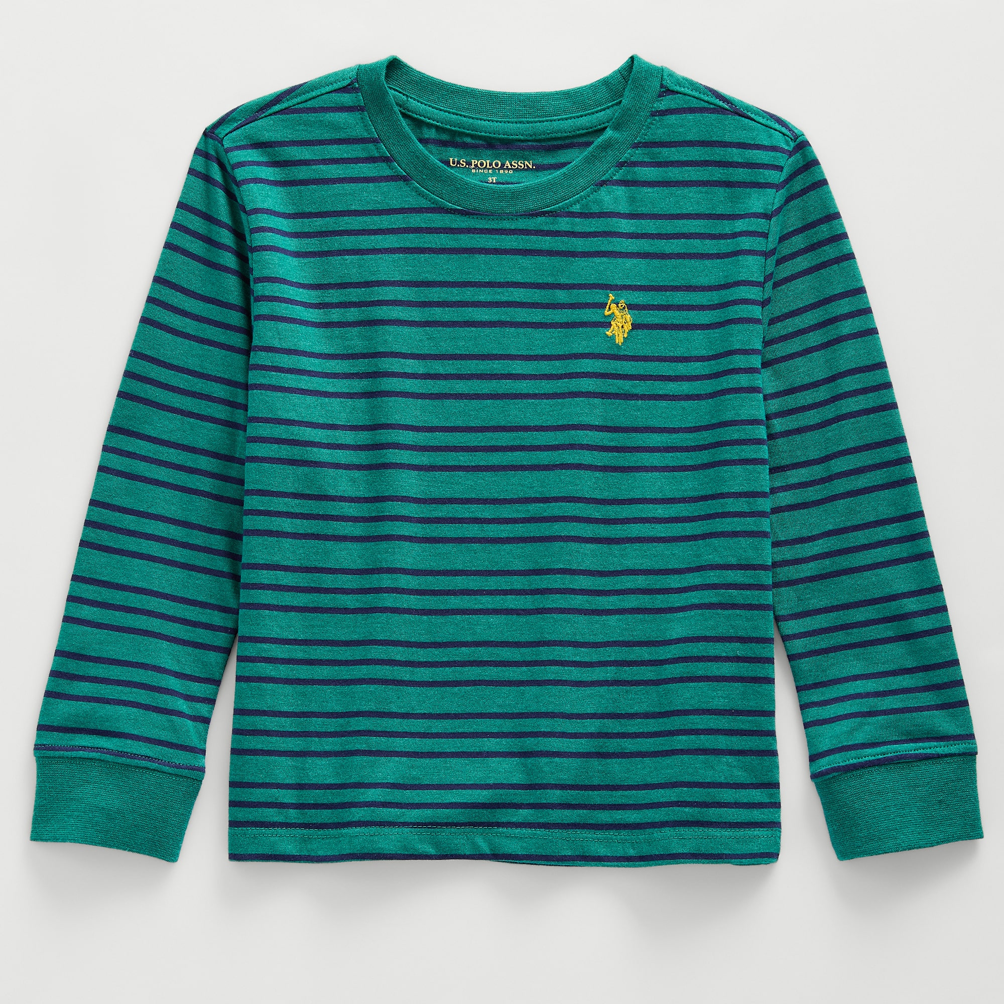 U.S. Polo Assn. Toddler Boys Crew Neck Long Sleeve T-Shirt