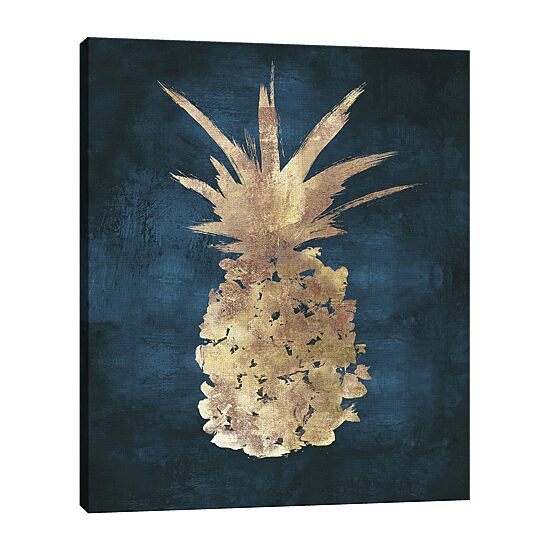 Lumaprints Golden Night Pineapple Giclee Canvas Art