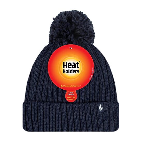 Heat Holders  Arden Ribbed Pom Womens MOISTURE_WICKING Beanie