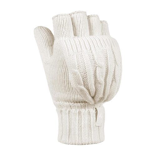 Heat Holders Melinda Cable Knit Converter Gloves - Buttercream