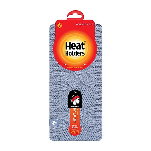 Heat Holders Alta Cable-Knit Headband for Ladies - Dusty Blue