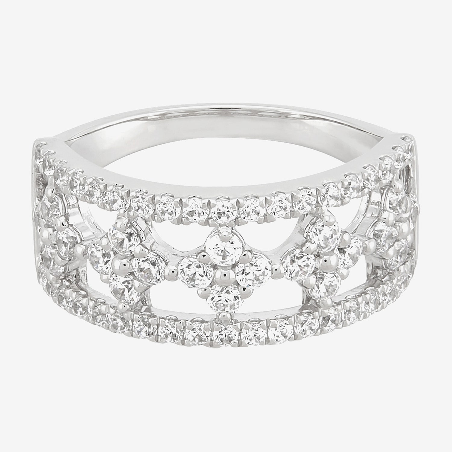 (Si1-Si2/ H-I) Womens 1 CT. T.W. Lab Grown White Diamond 10K Gold Band