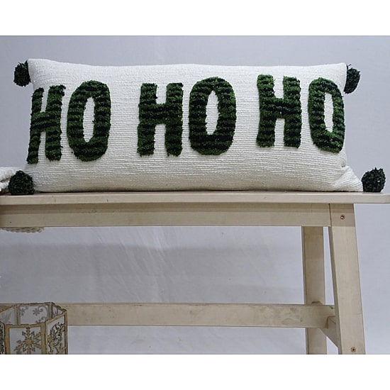Vibhsa Hohoho Christmas Lumbar Pillow