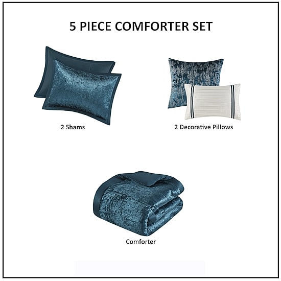 Madison Park Reagan 5-pc. Midweight Comforter Set