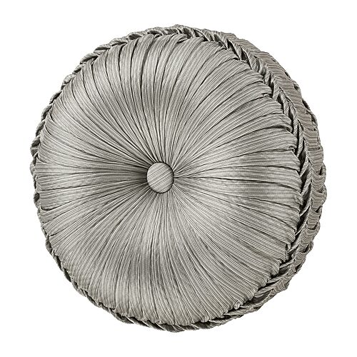 J Queen New York Martina Tufted Decorative Pillow, 15" Round - Sage