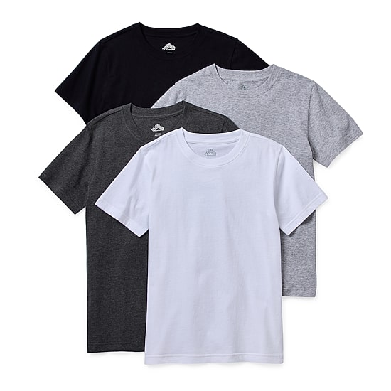 Thereabouts Boys 4 Pack Short Sleeve Crew Neck T-Shirt