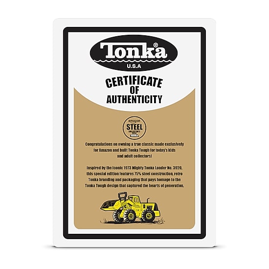 Tonka Steel Classics Front Loader Truck Retro Version
