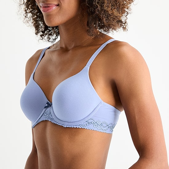 Ambrielle Cotton Full Coverage Underwire Bra