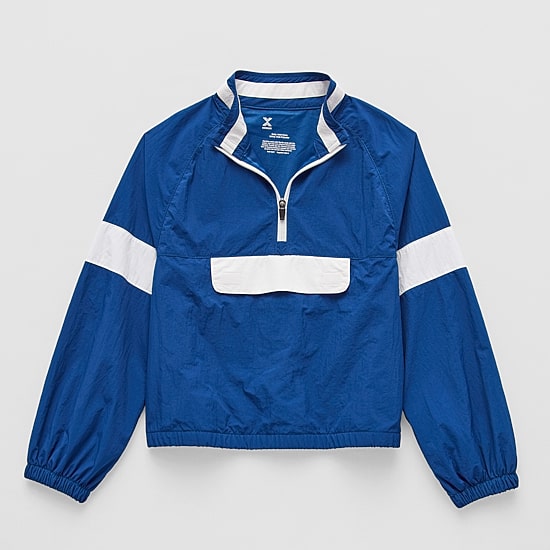 Xersion Little & Big Kid Girls Water Resistant Lightweight Anorak