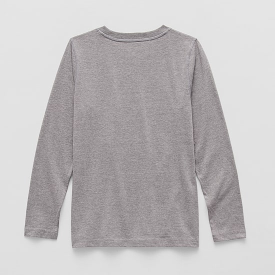Thereabouts Little & Big Kid Boys Crew Neck Long Sleeve Regular Fit Graphic T-Shirt