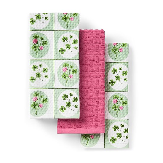 Town And Country Clover Windows 3-pc. Kitchen Towel Set