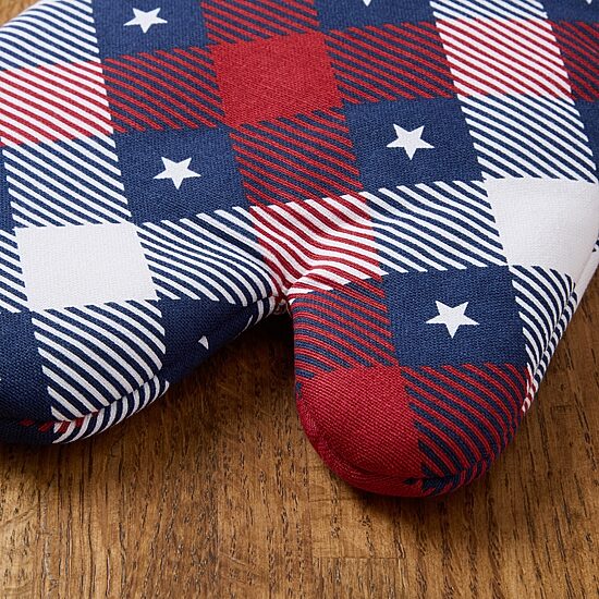 Town And Country Patriotic Plaid 4-pc. Kitchen Towel Set