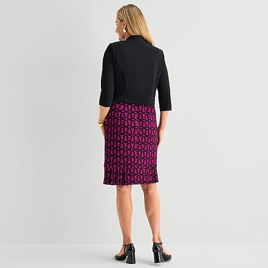 Maya Brooke Womens Jacket Dress
