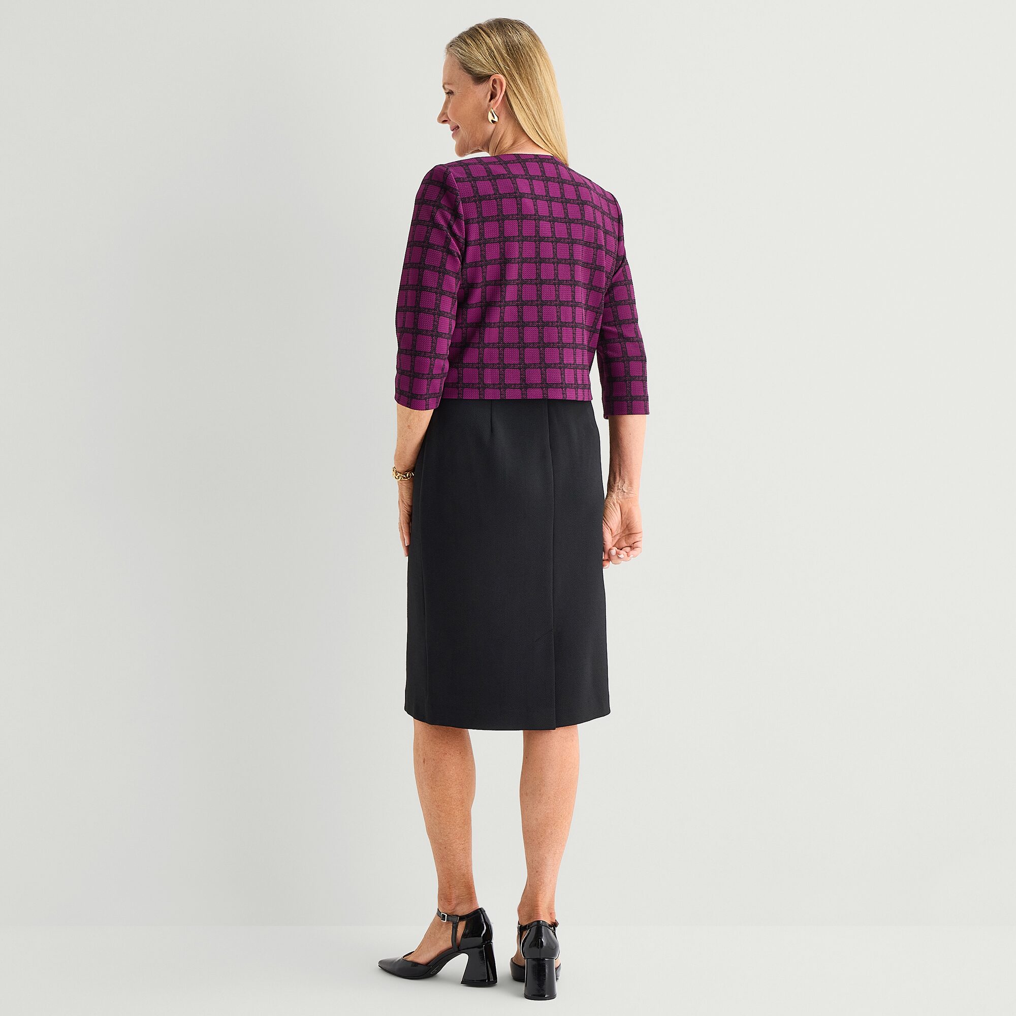 Maya Brooke Womens Jacket Dress