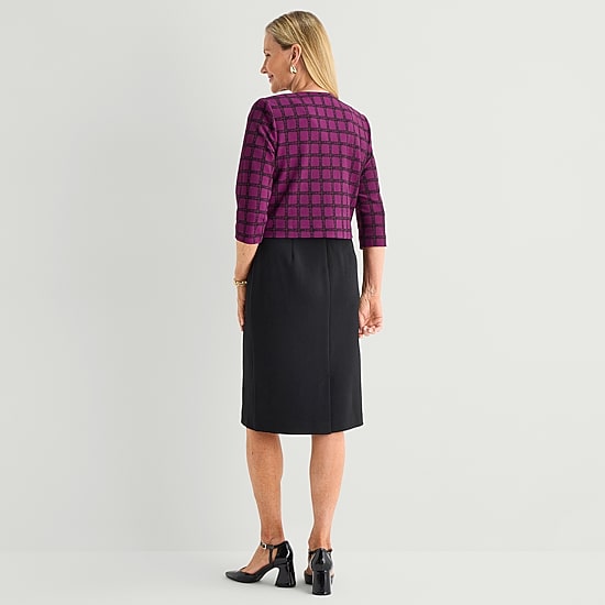 Maya Brooke Womens Jacket Dress