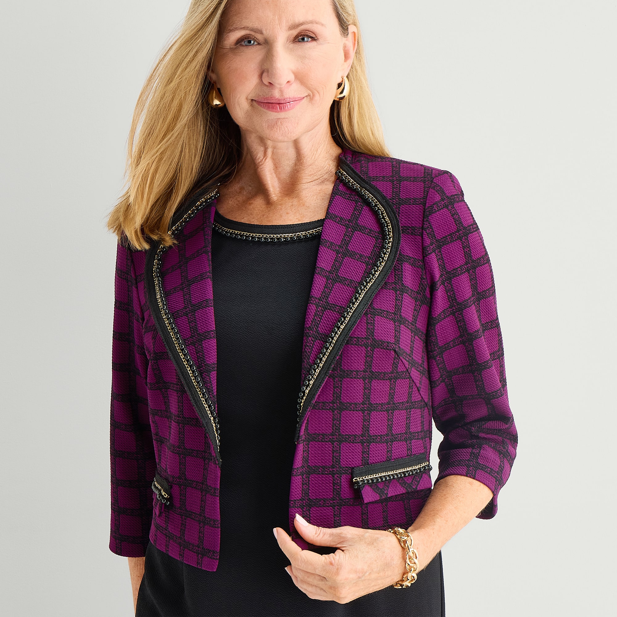 Maya Brooke Womens Jacket Dress