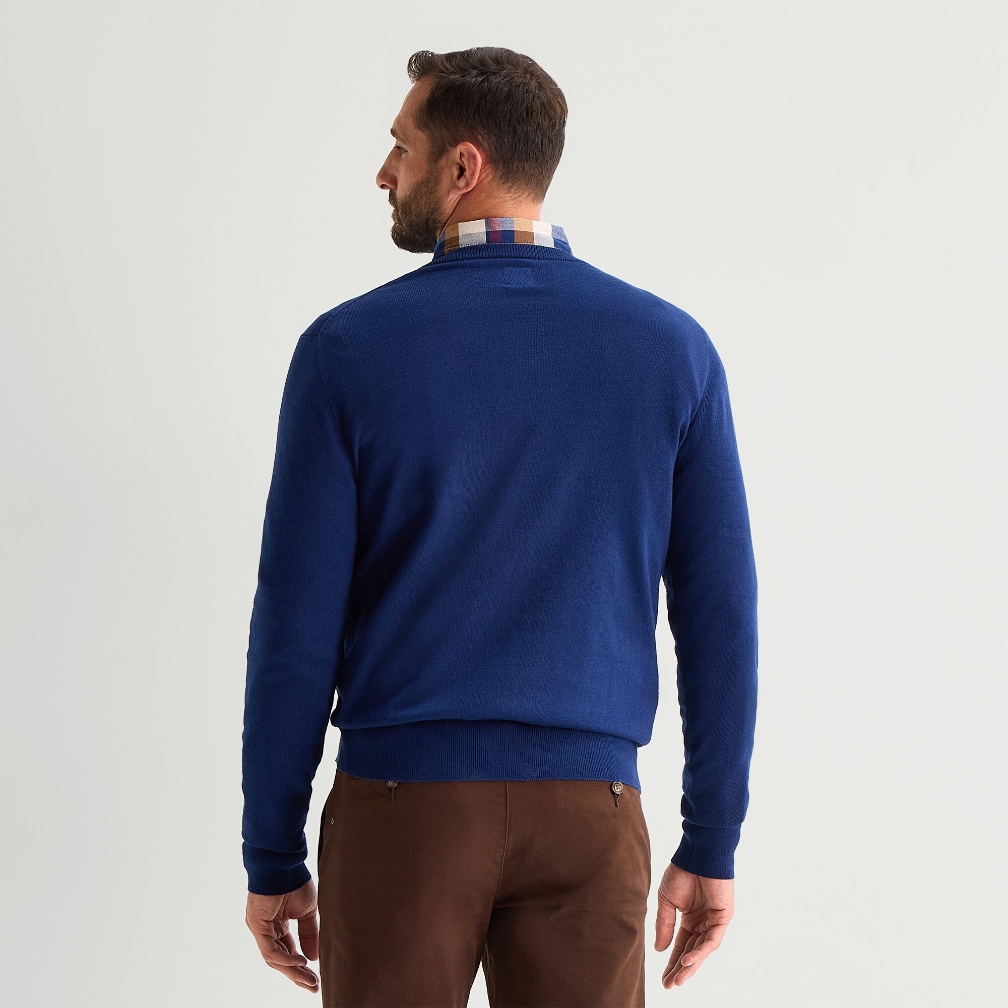 St. John's Bay Fine Gauge Mens V Neck Long Sleeve Pullover Sweater