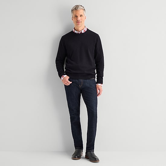St. John's Bay Fine Gauge Mens Crew Neck Long Sleeve Pullover Sweater