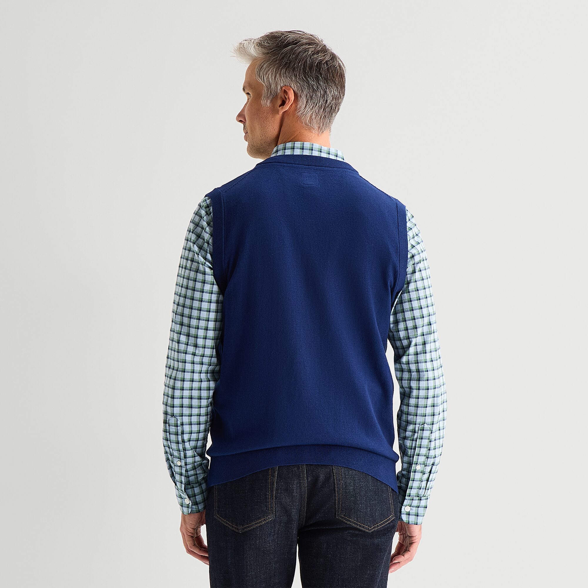 St. John's Bay Fine Gauge Mens V Neck Sweater Vest