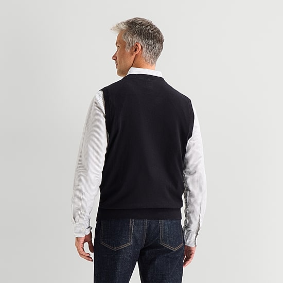 St. John's Bay Fine Gauge Mens V Neck Sweater Vest